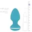 Анальна вібропробка Cala Azul Blanca Vibrating anal plug - мініатюра 6