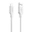 Кабель Proove Striped Silicone USB to Lightning (1m) white - мініатюра 1