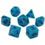 Набір кубиків Glow in the dark 7 Dice Set - Light blue , 7 шт. (g7dglow02) - мініатюра 1