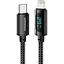 Кабель Essager Enjoy LED Digital Display USB Charging Cable Type C to Lightning 29W 1 м чорний (EXCTL-XY01-P) - мініатюра 1