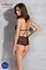 Сітчасте боді з мереживним ліфом Passion DELIENA Body L/XL black - мініатюра 6