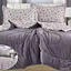 Постільна білизна Laura Grand 4 сезони QM-4-07 комбінована - зимова велюр євро комплект Сірий - мініатюра 1