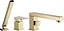 Смеситель для ванны Rea Glen gold трехкомпонентный на борт ванны REA-B6631 Золотой - миниатюра 1