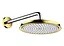 Верхний душ Hansgrohe Raindance Classic AIR 240 мм с держателем 383 мм Chrome/Gold Optic 27424090, Золотой - миниатюра 1