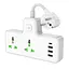Мережевий удлинитель HOCO AC11A Voyage 2-position expansion socket(1C3A) (8.5 cm) White - миниатюра 3