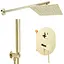 Душова система прихованого монтажу Rea Oval + Box gold REA-P8466, Золотий - мініатюра 1