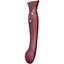 Вібратор Zalo Queen G-Spot Pulse Wave 21.5 см бордовий - мініатюра 1