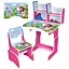 Дитяча парта Bambi N 2071-20-8 Gabby's Dollhouse з таблицею множення та стільчик малинова - мініатюра 1