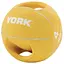Мяч медбол York Fitness с двумя ручками 4кг желтый - миниатюра 1