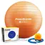М'яч для фітнесу (фітбол) Power System PS-4012 Ø65 cm PRO Gymball Orange (PS-4012_65cm_Orange) - мініатюра 1