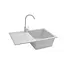 Кухонна мийка гранітна Kroner KRP Komposit GRA-7850 CV031062, Сірий - мініатюра 5