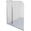 Шторка для ванної Bravo Enza 120T 000023253, Універсальна, прозорий, хром - мініатюра 3