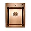 Кухонна мийка Germece Handmade PVD мідна 400x500x220 (3,0/1,5 мм корзина та дозатор в комплекті), Теплый закат - мініатюра 1