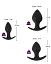 Набір анальних пробок Black Velvets Anal Trainer Set 3 шт. (чорний) - мініатюра 7