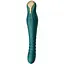 Смарт-вибратор-пульсатор Zalo King Turquoise Green кристалл Swarovski - миниатюра 1