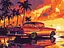 Набор для росписи по номерам Ретро закат, Ideyka, 30x40 см, КНО6389 - миниатюра 1