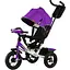 Трехколесный велосипед Best Trike 3390-30-126 с надувными колесами фарой USB и фиолетовым пультом. - миниатюра 1
