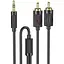 Кабель Hoco 3.5 double Lotus RCA audio cable UPA28 1.5 м - миниатюра 1