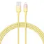 Дата кабель Baseus Discolor Series Fast Charging USB to Lightning 2.4A (1m) (P10374900) Custard Yellow - мініатюра 1