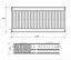 Радиатор стальной Korado 33K 600x1400 мм боковое подключение Белый 30412 - миниатюра 2