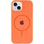 Чохол Epik Silicone Case Full Protective AA with MagSafe для Apple iPhone 15, 6.1 Помаранчевий/Papaya - мініатюра 2