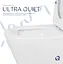 Унитаз напольный Qtap Swan Eco Ultra Quiet с сиденьями Slim Duroplast/ Soft-close/ Quick Release QTSWA27W48748 - миниатюра 4