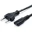 Кабель питания Atcom 2-контактный mark 0.5 мм on cable CEE 7/16 IEC C7 2 pin 1.8 м - миниатюра 1