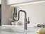 Cмеситель для кухни водопад с выдвижной лейкой графит Nett LGr-35 Графит - миниатюра 5