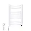 Электрический полотенцесушитель Navin Avalon 480x800 Sensor левое, белое 10-043153-5010, Белый, Левое, Электронный - миниатюра 4