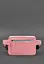 Шкіряна жіноча поясна сумка Dropbag Mini рожева - мініатюра 3