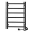 Электрический полотенцесушитель Laris Зебра Альфа ЧФЧ6 400x600 Э правый R3 73207627, Черный матовый, Правое, Электронный - миниатюра 2