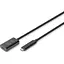 Подовжувач Digitus USB 3.2 Gen2 Active Cable 10G, C/M-C/F, 5м, чорний teh0013732 - мініатюра 1