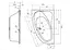 Ванна акриловая Rho Lyra 153x100 правая BA6700500000000 - миниатюра 3