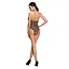 Бодістокінг у велику сітку Passion BS087 black відкрита спина халтер з доступом One size - мініатюра 4