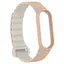 Ремешок Dual-color Magnetic для Xiaomi Mi Band 9/8/10 Beige/White - миниатюра 3