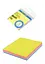 Блок для заметок, 76x76 мм, 100 листов, декор неон (в ассортименте) - миниатюра 1