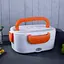 Электрический ланч-бокс контейнер Electronic Lunchbox YS 001 40 W с подогревом термос для еды оранжевый - миниатюра 2