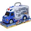 Іграшкова Фура Пожежна з металевими машинками світлом і звуком Синій - мініатюра 1