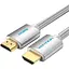 Кабель Vention HDMI M - M,10.0 м V2.0 4K 60Гц обплетення Silver Metal Type - мініатюра 1