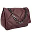 Стьобана жіноча м'яка сумочка на ланцюгу Firenze Italy F-IT-98106BO - мініатюра 1