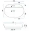 Умивальник Rea Aura 42 white накладний REA-U6617, Білий - мініатюра 5