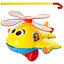 Детская каталка Bambi Вертолет 0368 на палке Желтый - миниатюра 1