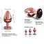 Металева анальна пробка Dorcel - Diamond Plug Rose Gold із прикрасою у вигляді кристалу L - мініатюра 3