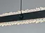 LED подвесная люстра с кристаллами черная 62 Вт - миниатюра 3