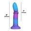 Фалоімітатор Addiction Rave 8″, що світиться в темряві, Glow in the Dark Dildo Blue Purple, 20,3 см - мініатюра 4