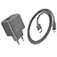 Мережевий зарядний пристрій Hoco CS11A Ocean single port charger set (Type-C) (EU) Чорний - мініатюра 3