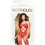 Бодистокинг с вырезом на животике Penthouse - Hot Nightfall Red S/L - миниатюра 3