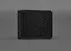 Чоловіче шкіряне портмоне 4.1 (4 кишені) чорне Карбон - мініатюра 1