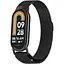 Ремінець DK CDK для Xiaomi Mi Smart Band 10 Metal Milanese Loop Magnetic (015814) (black) - мініатюра 1