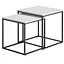 Комплект журнальных столиков Leobert Nika квадратный белый - миниатюра 1